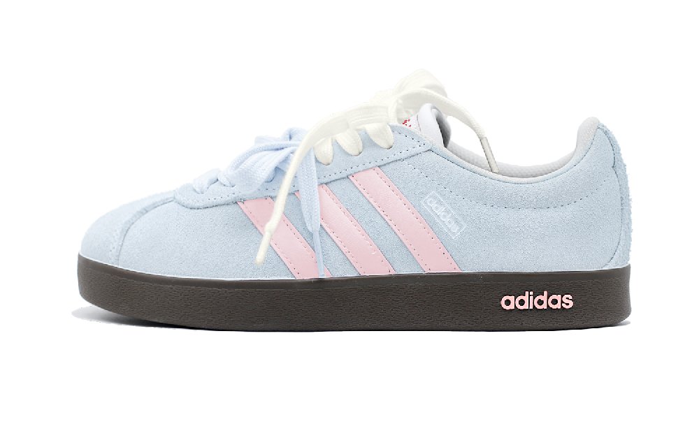 Adidas Neo VL Court 2.0 Low Top Skateboard Shoes Unisex Dream Blue Pink