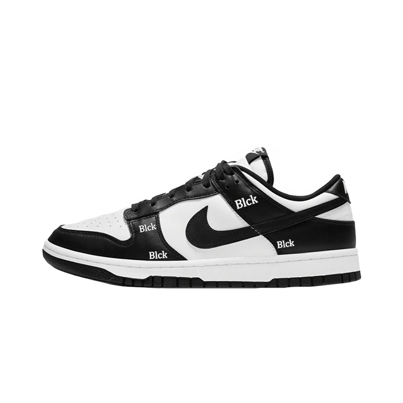Nike Dunk Anti Slip Wear Resistant Low Top Skateboard Shoes Unisex Black White