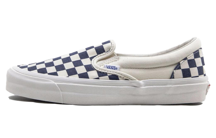 Vans Og Classic Slip On Lx 'Navy Checkerboard'