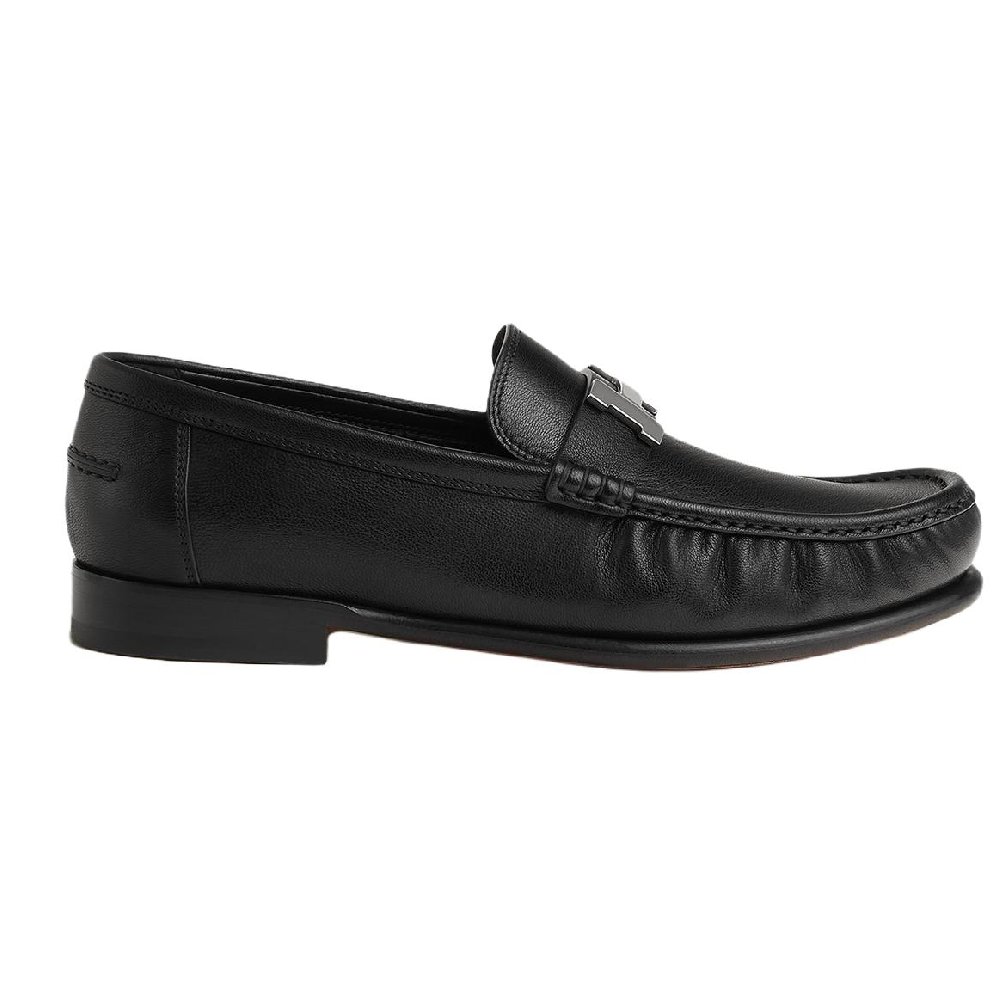 HERMES Karlo Loafers Men's Black