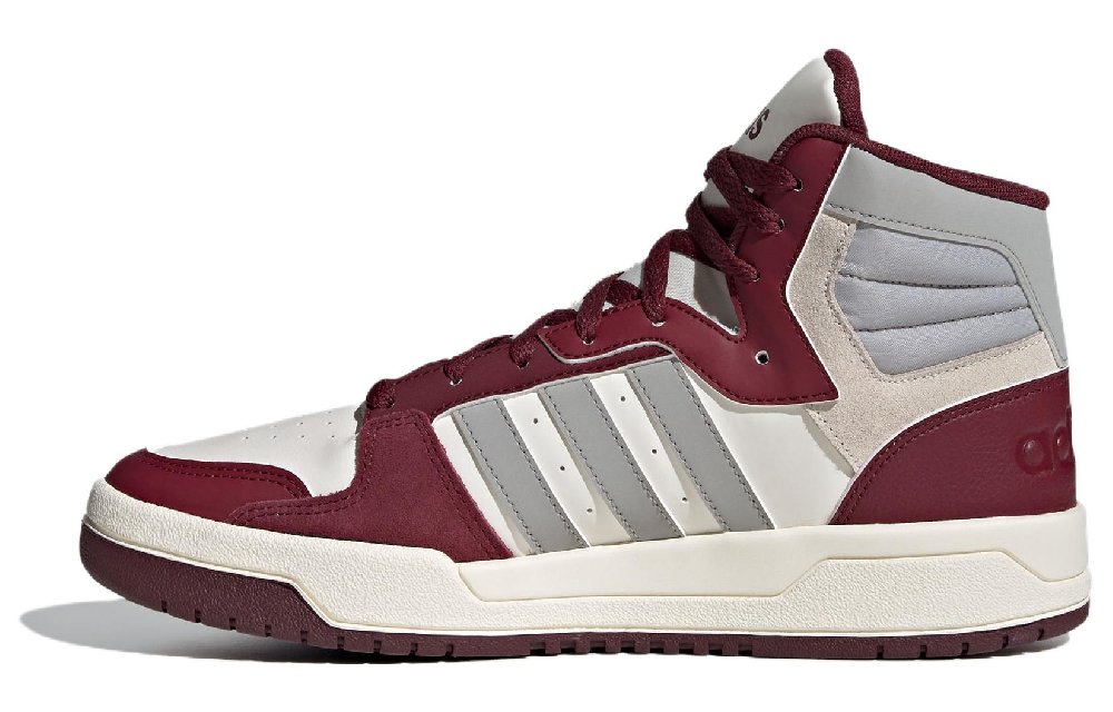 Adidas Neo Entrap Mid Top Skateboard Shoes Unisex White Umber