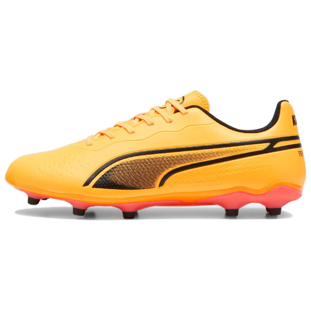 PUMA King AG Short Rubber Studs FG Long Rubber Studs Soccer Shoes Men's Orange