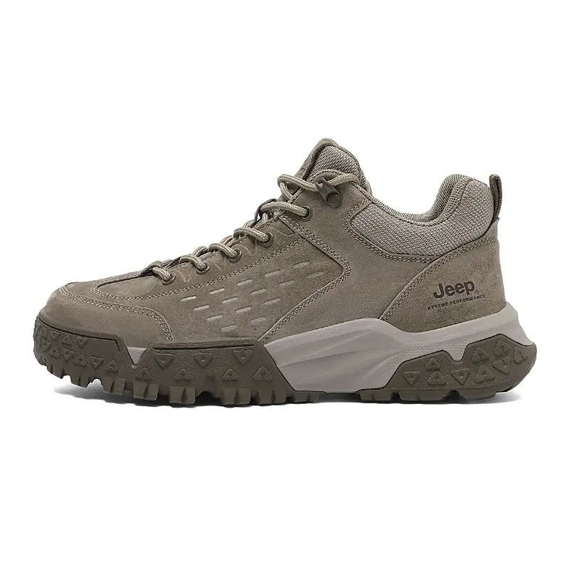 Jeep Mid Top Hiking Shoes Men's Khaki