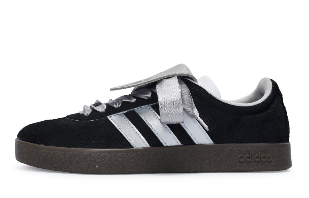 Adidas Neo Vl Court 811 Manufacture Silver Moonlight Low-Top Skateboard Shoes Unisex Black Silver
