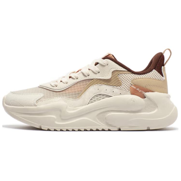 361° Slip-Resistant Low-Top Casual Shoes Women's Beige Brown