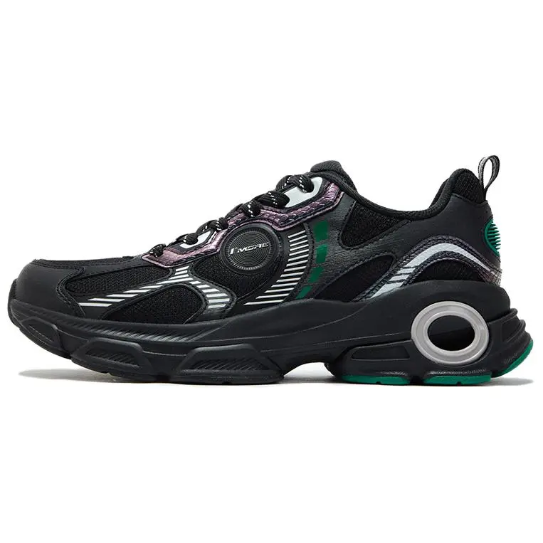 361° Shock Absorbers With Slip Resistant Features Low Top Casual Shoes Men's Black Green