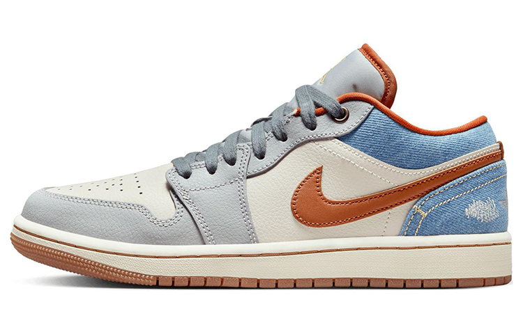 Jordan Air Jordan 1 Vintage Basketball Shoes Women's Low Top Blue/White