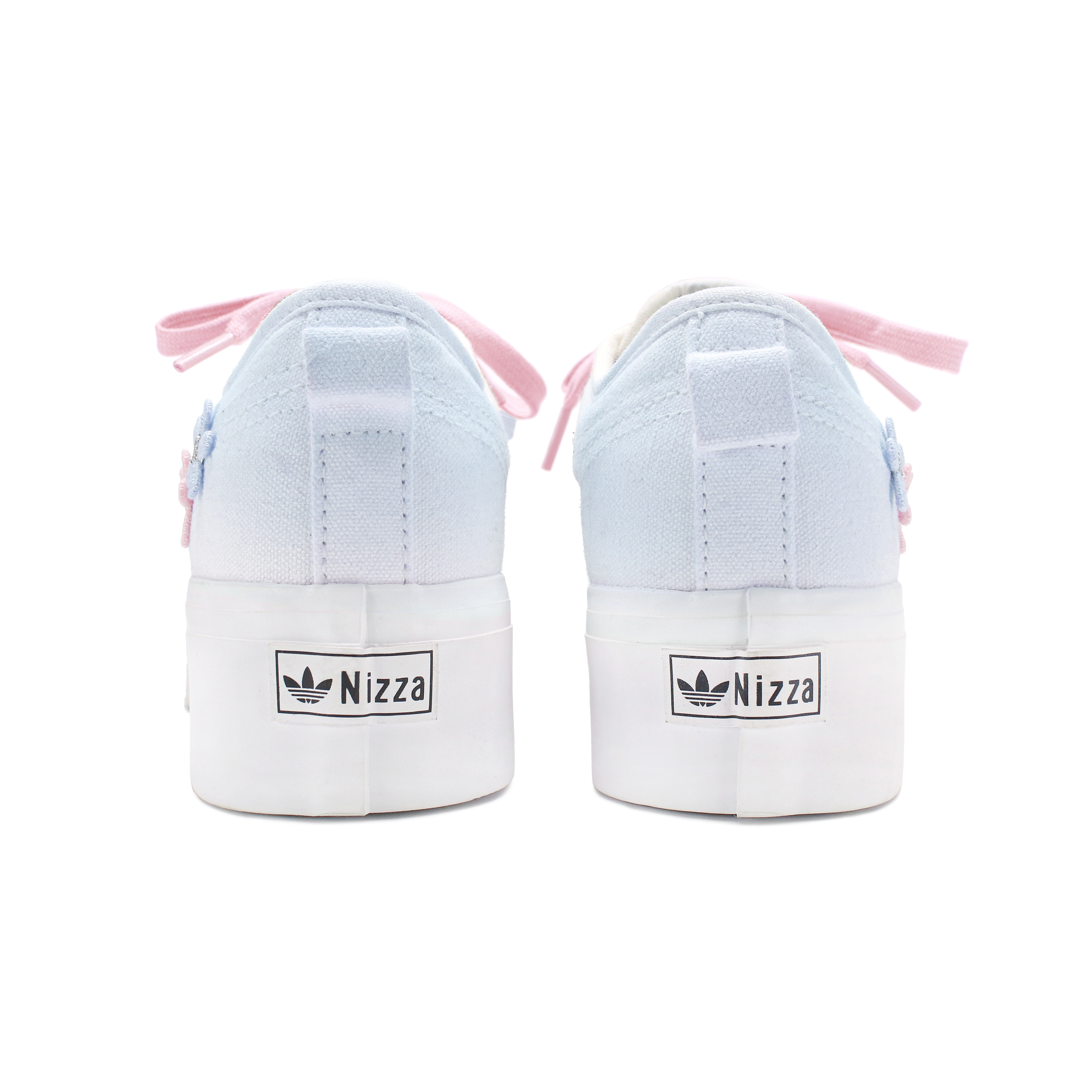 Adidas Originals Nizza Platform Abrasion Resistant Low Top Skateboard Shoes Unisex Blue Pink купить в интернет-магазине Yoocart с быстрой доставкой по России.