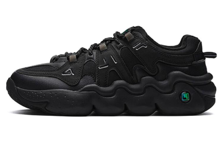 FILA Panini Low Retro Basketball Sneakers 'Black'