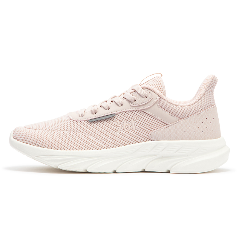 361° Cushioning Breathable Lightweight Low-Top Casual Running Shoes Women's Pink White