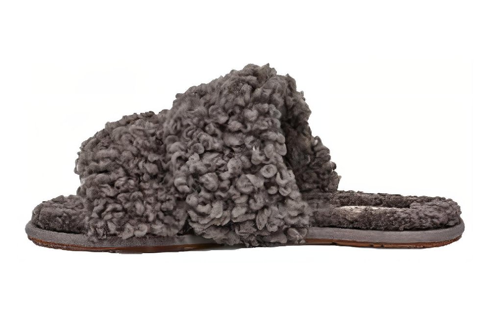 UGG Maxi Curly Scuffetta 'Grey' Women's