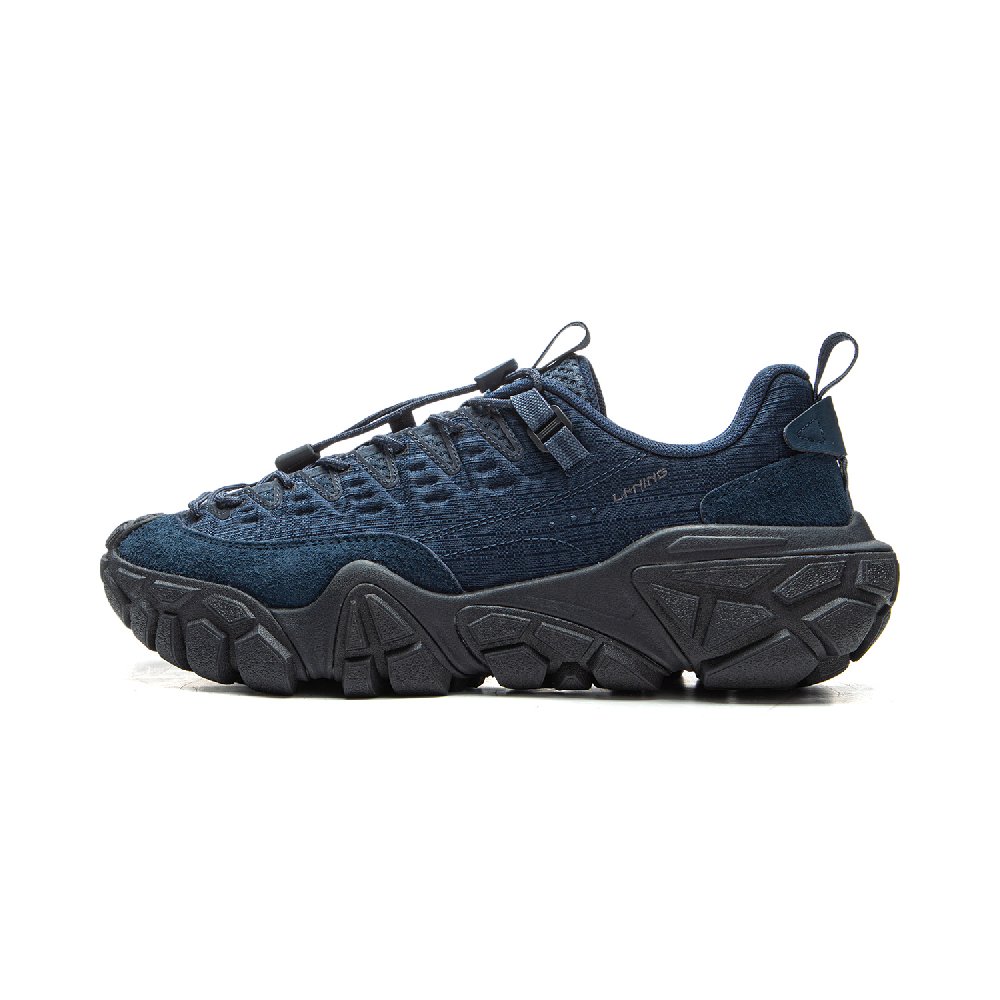 LiNing Dunes Cushioning, Slip Resistant, Abrasion Resistant Support Low Top Casual Shoes Men's Deep BeiDou Blue