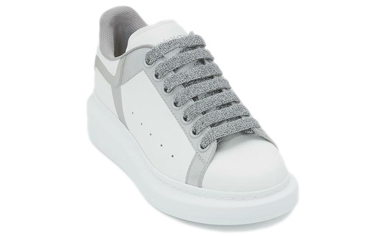 Alexander McQueen Oversized Sneakers 'White Silver' Women's