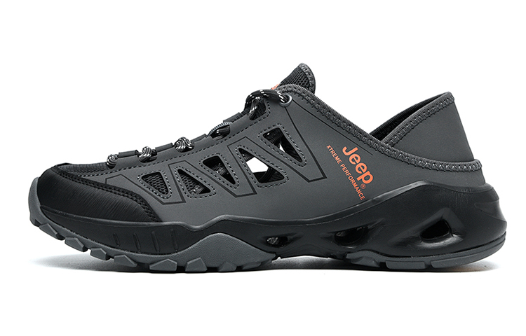Jeep Outdoor Shoes Men's Black Gray Orange
