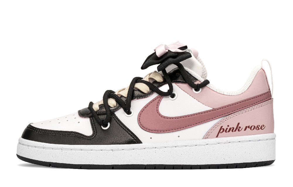 Nike Low Top Skateboard Shoes GS Black Pink