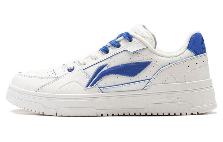 LiNing Tianji 2.0 Anti Slip Wear Resistant Low Top Skateboard Shoes Women's White Blue