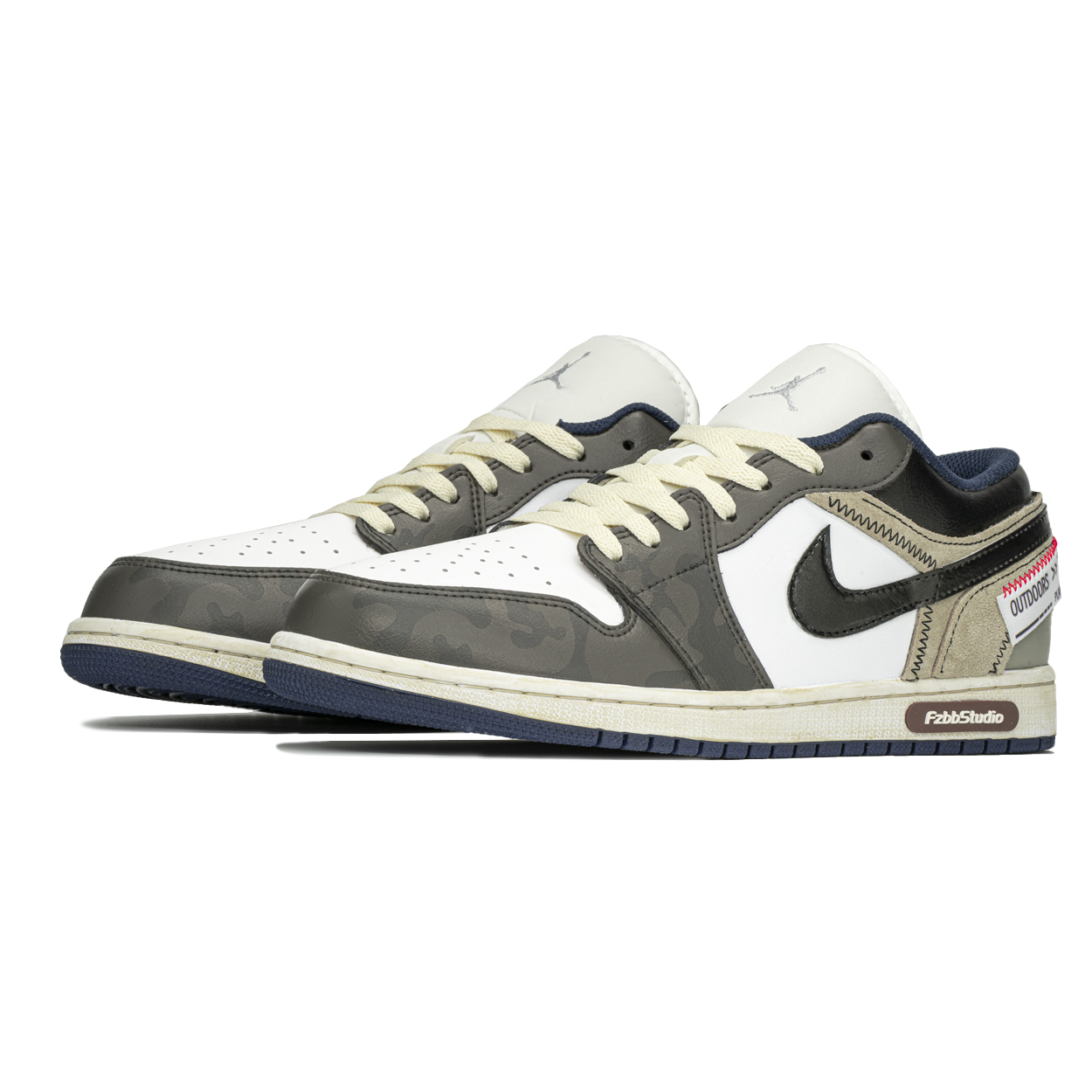 Jordan Air Jordan 1 Vintage Basketball Shoes Men Low Top Black/Brown купить в интернет-магазине Yoocart с быстрой доставкой по России.