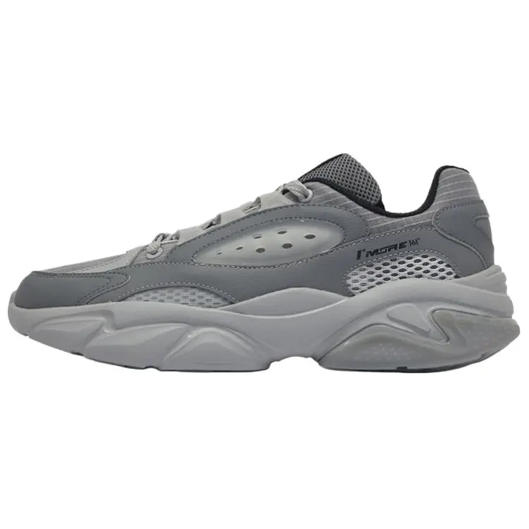 361° Breathable Lightweight Rebound Low Top Casual Shoes Men's Gray
