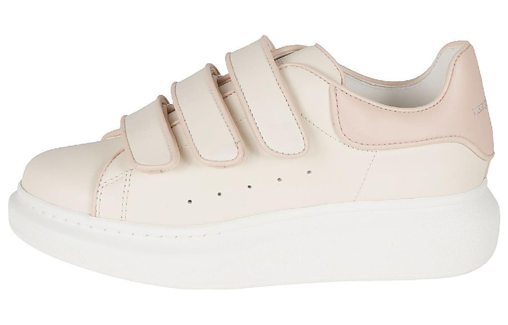 Alexander McQueen Low Top Stylish Skateboarding Shoes Women's Beige