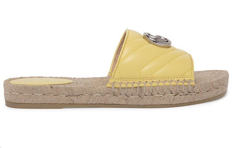 GUCCI GG Sandals Yellow Women's