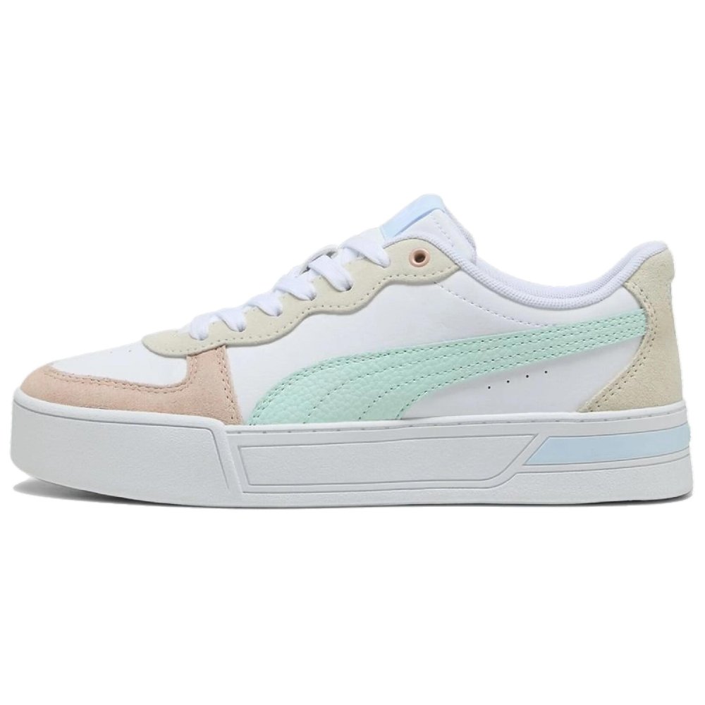 PUMA Abrasion Resistant Low Top Skateboard Shoes Women's White