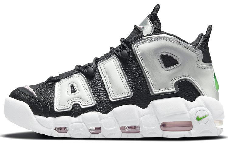 Nike Air More Uptempo 'Black Metallic Silver' Women's
