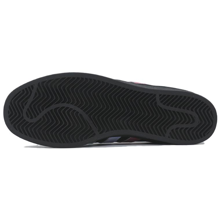 Adidas Originals SUPERSTAR Slip-Resistant Cushioning Wear-Resistant Low-Top Skateboard Shoes Unisex Black Pink Blue