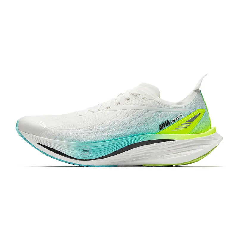 Anta Cushioning, Wear Resistant Low top Casual Running Shoes Men's White Blue Green