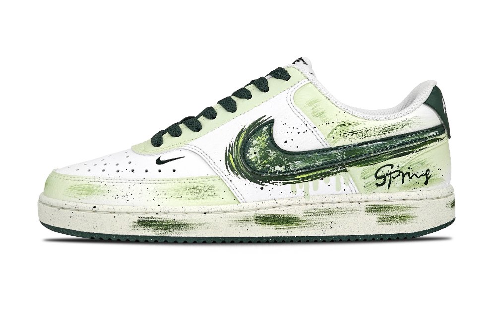 Nike Court Vision Star Halo Oasis Abrasion Resistant Low Top Skateboard Shoes Women's Green