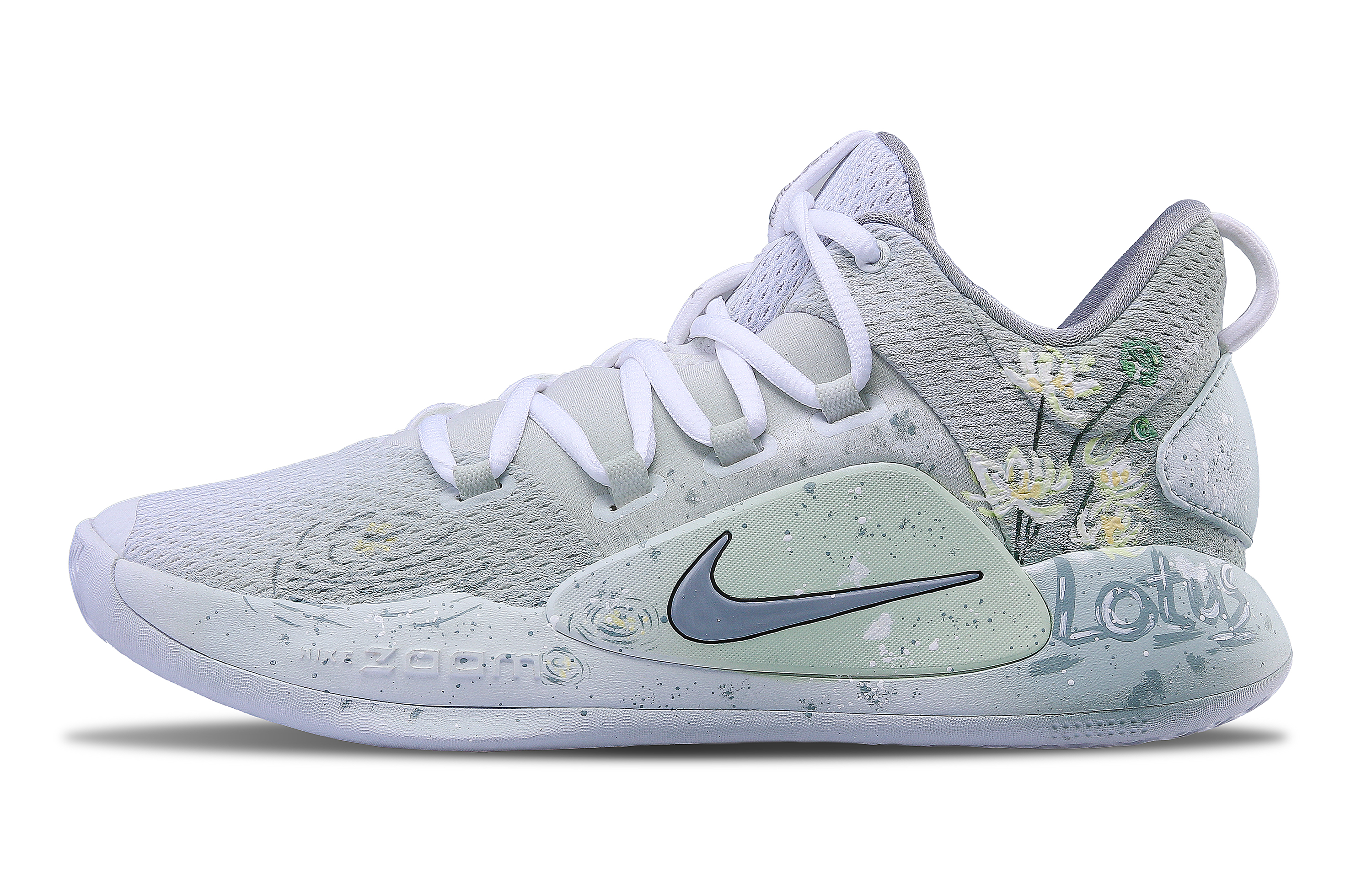 Nike Hyperdunk X Green Lotus Cushioning Anti-Slip And Wear-Resistant Low-Top Basketball Shoes Men's Light Green