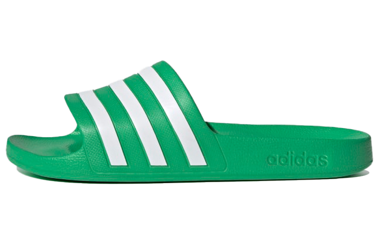 Adilette Adidas Aqua Slides 'Vivid Green'