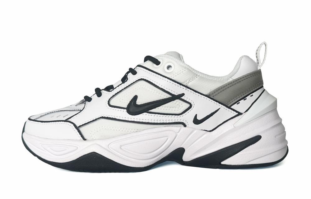 Nike M2K Black And White Stitching Anti-Slip Wear-Resistant Low-Top Chunky Sneakers Women's Black White