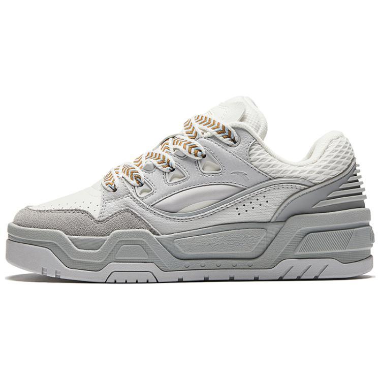 Anta Micro Sugar 2 Height Increasing Lightweight Low-Top Skateboard Shoes Women's White Gray