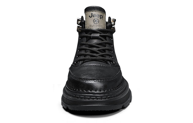 Jeep Mid Top Casual Shoes Men's Black Warrior купить в интернет-магазине Yoocart с быстрой доставкой по России.