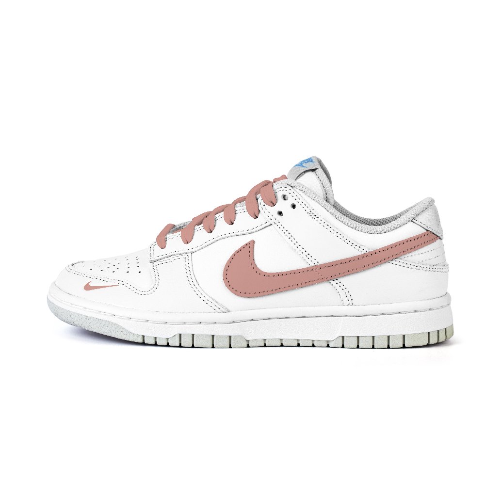 Nike Dunk Red Sandalwood Small Flower Anti Slip Wear Resistant Low Top Skateboard Shoes Women's White Red