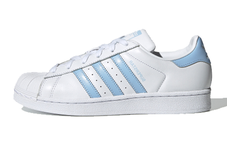 Adidas Originals Superstar White Glow Blue Women's