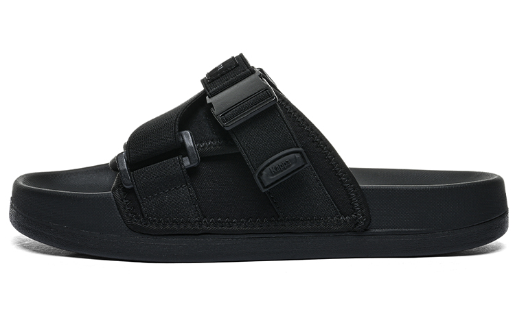 Kappa EVA PU Ethylene Vinyl Acetate Polyurethane Slip-Resistant Abrasion-Resistant Slide Slippers Unisex Black