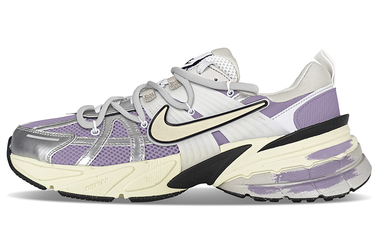 Nike V2K Run Low-Top Running Shoes Women's Gray Purple