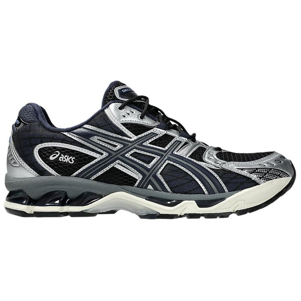 Asics GEL-Nimbus 10.1 Cushioned Slip-Resistant Abrasion-Resistant Low-Top Running Shoes Unisex Silver Black