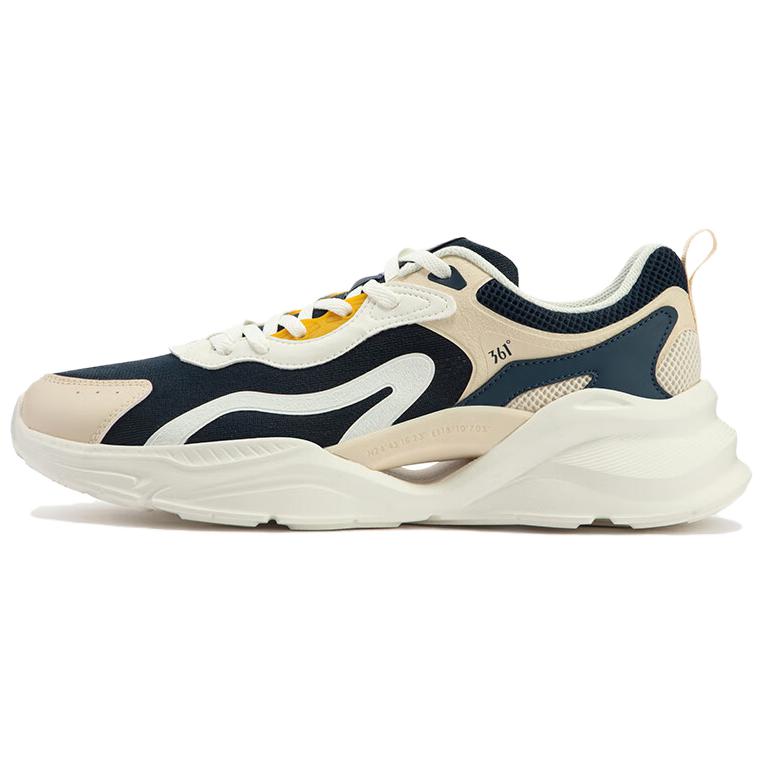 361° Shock Absorbers Low Top Casual Shoes Men's Beige Black Blue