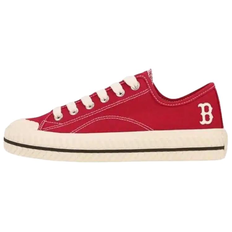 MLB Playball Low-Top Canvas Shoes Unisex Red White