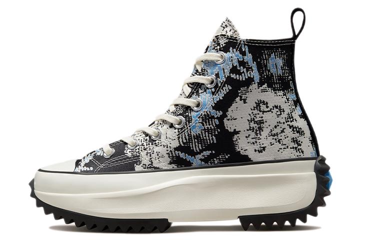 Converse Run Star Hike Hi Floral Fusion University Blue