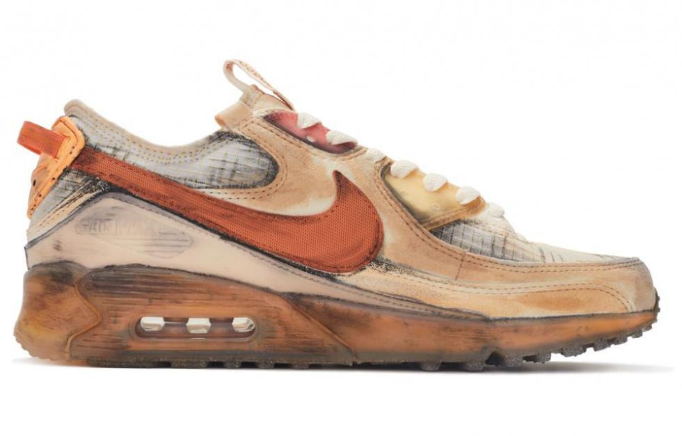 Nike Air Max 90 Cushioning, Slip Resistant, And Abrasion Resistant Low Top Running Shoes Men's Orange Black купить в интернет-магазине Yoocart с быстрой доставкой по России.