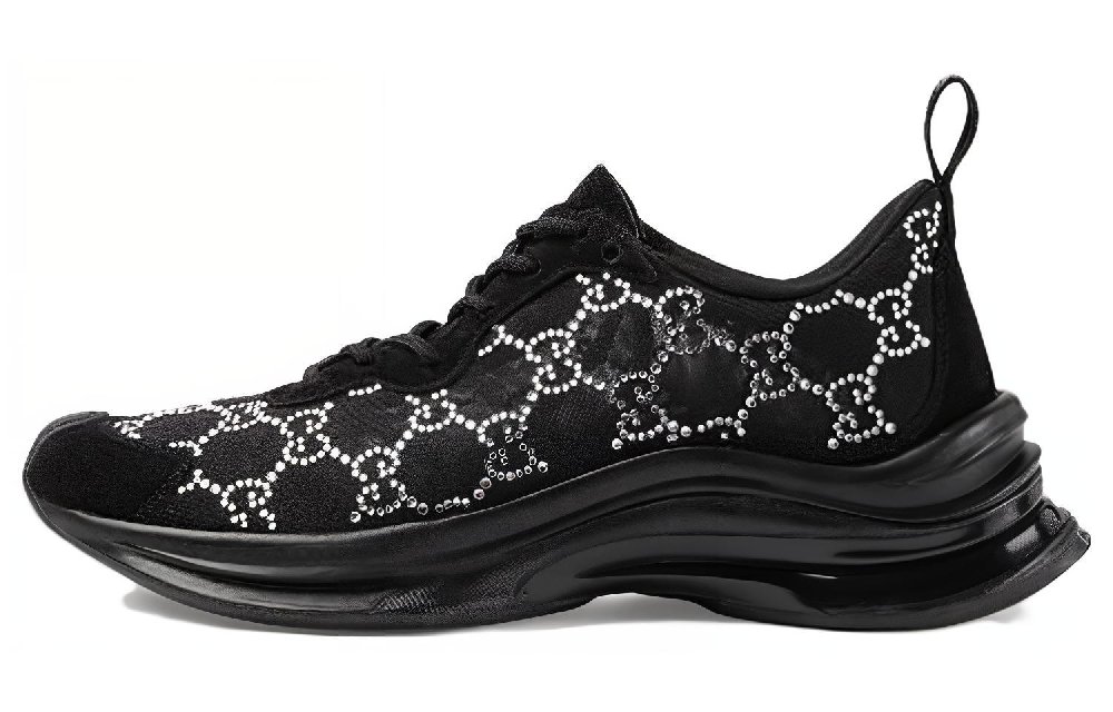 GUCCI Women's Run Sneaker 'GG Crystal   Black' Women's
