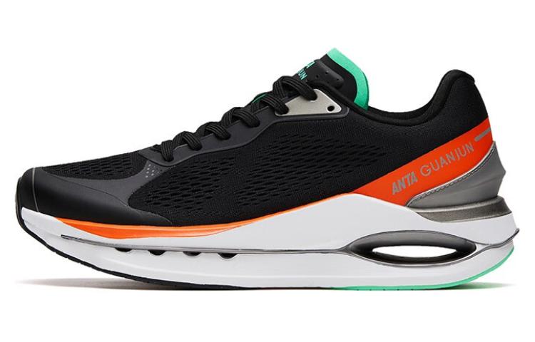 Anta Star Ring Elite Anti-Slip Wear-Resistant Low-Top Running Shoes Men's Black Orange