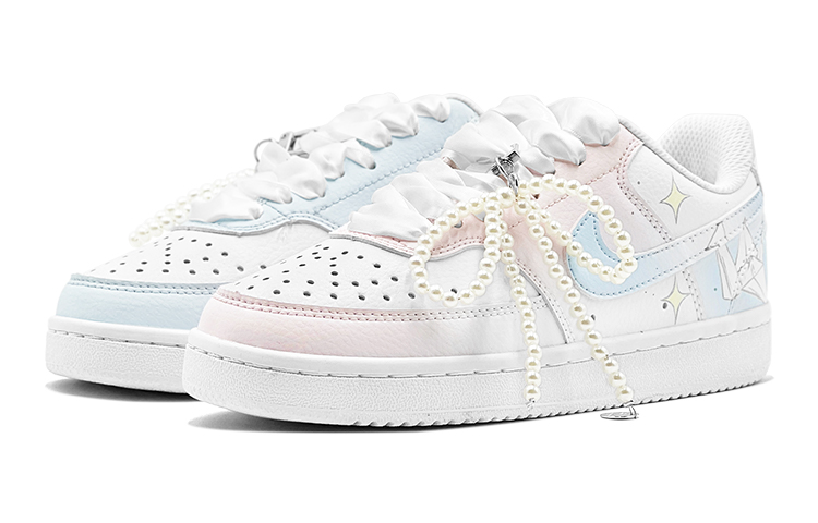 Nike Court Vision 1 Skateboard Shoes Women's Low top Blue купить в интернет-магазине Yoocart с быстрой доставкой по России.