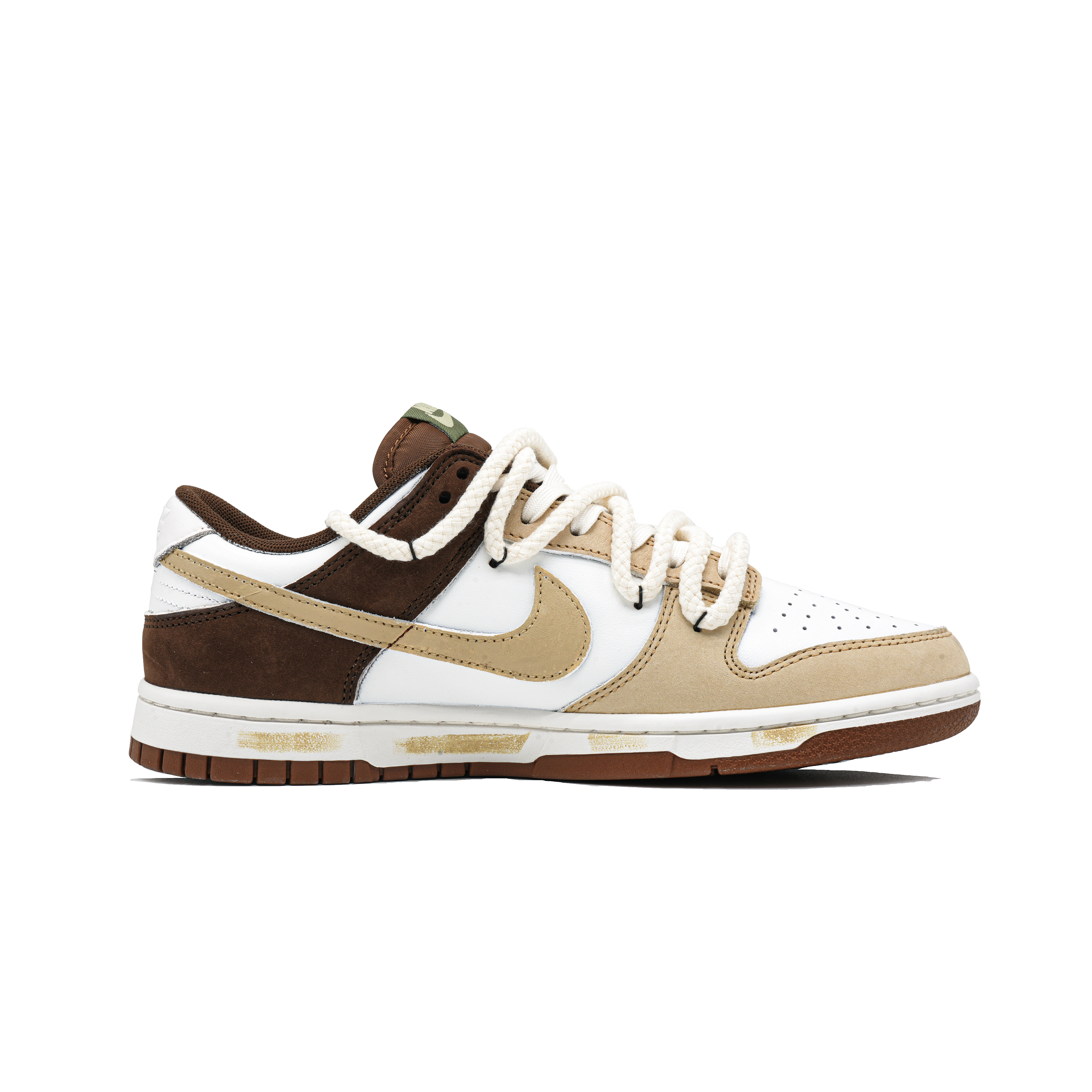 Nike Dunk Kitten Café Anti Slip Wear Resistant Low Top Skateboard Shoes Unisex White Brown купить в интернет-магазине Yoocart с быстрой доставкой по России.