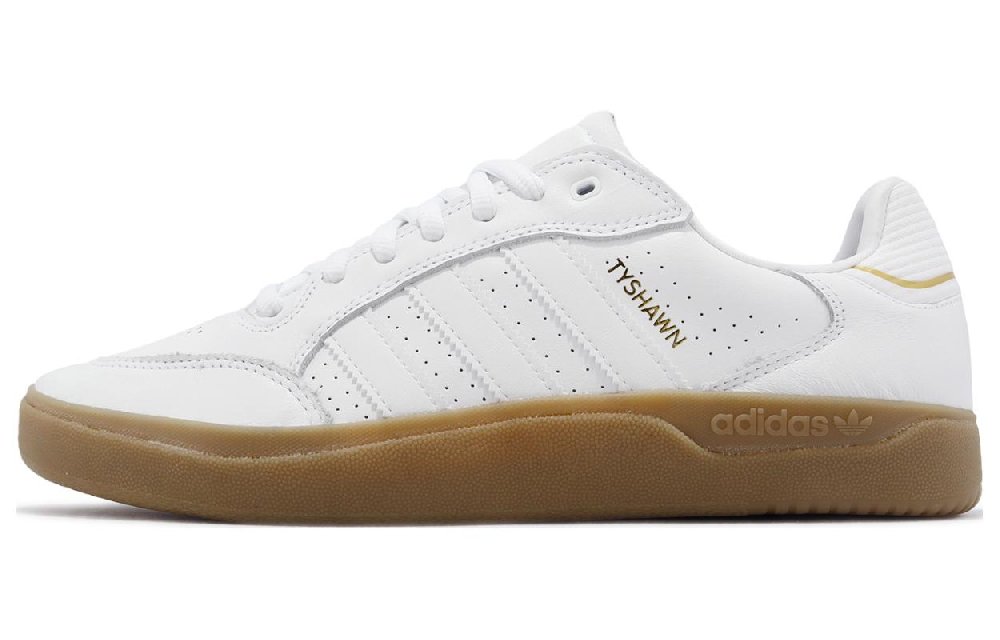 Adidas Originals Tyshawn Slip-Resistant Warm Low-Top Skateboard Shoes Unisex White