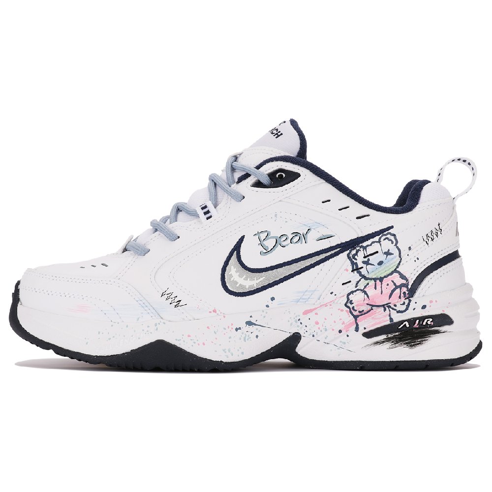 Nike Air Monarch 4 Support Height Enhancement Low-Top Chunky Sneakers Unisex Blue White