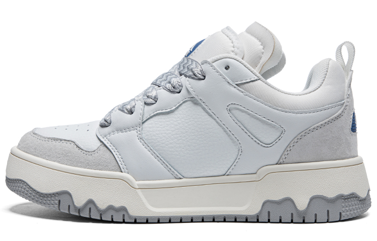 Kappa Anti-Slip Wear-Resistant Low-Top Skateboard Shoes Unisex White